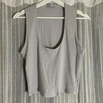 Zara - Tank tops (Grey, Beige)