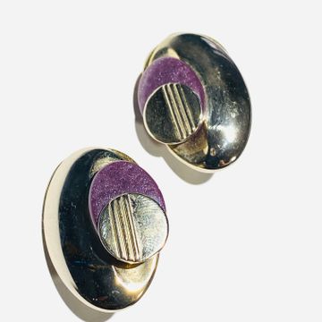 Vintage - Earrings (Purple, Gold)