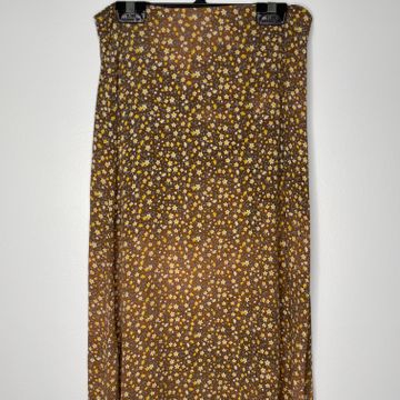 Brandy Melville  - Midi-skirts (Brown, Yellow)