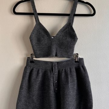 Zara - High-waisted shorts (Grey)