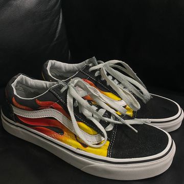 Vans - Sneakers (White, Black, Yellow)