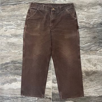 Carhartt - Pantalons à jambes larges (Marron)
