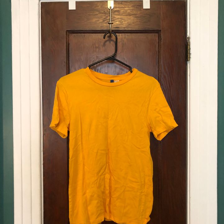 T shirt jaune h&m hot sale