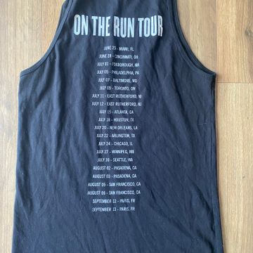Beyoncé-On the Run Tour merchandise  - Tank tops (White, Black, Grey)