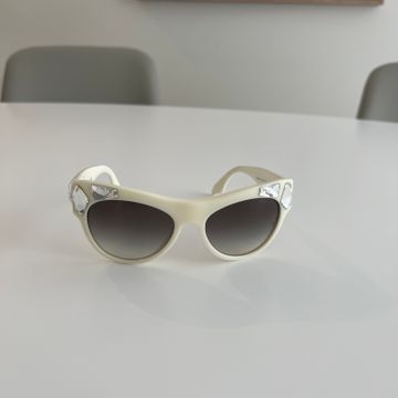 Prada - Sunglasses (White, Beige)