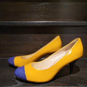 Vintage  - High heels (Yellow, Purple)