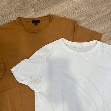 COS - Short sleeved T-shirts (White, Orange)