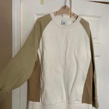 Zara - Sweatshirts (White, Brown, Beige)