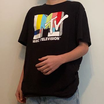 Mtv - Short sleeved T-shirts (Black, Neon)