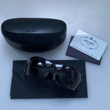 Prada - Sunglasses (Black, Silver)