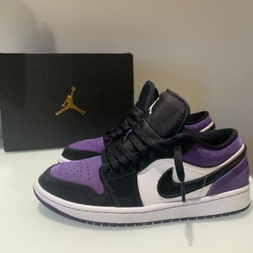 Jordan - Sneakers (White, Black, Purple)