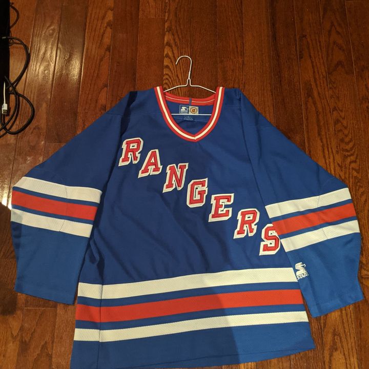 Vintage Starter NHL New York Rangers Hockey Jersey Size Men's Large L
