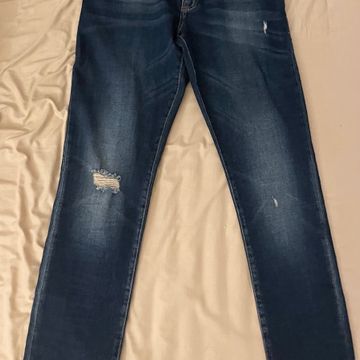 Armani ripped sale jeans