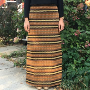 Vintage - Maxi-skirts (Black, Brown, Gold)