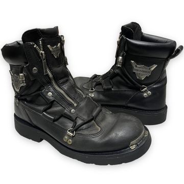 Harley Davidson - Combat boots (Black, Silver)