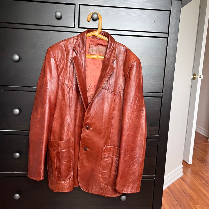 Vintage red leather jacket  Red leather jacket outfit, Red jacket outfit,  Fashion outfits