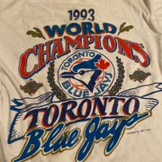 DEADSTOCK 1993 Toronto Blue Jays World Series Champions T-shirt - BIDSTITCH