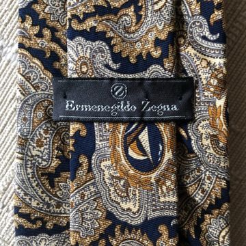 ERMENEGILDO ZEGNA - Ties & Pocket squares (Blue, Gold)