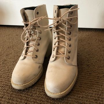 Roots  - Lace-up boots (Beige)