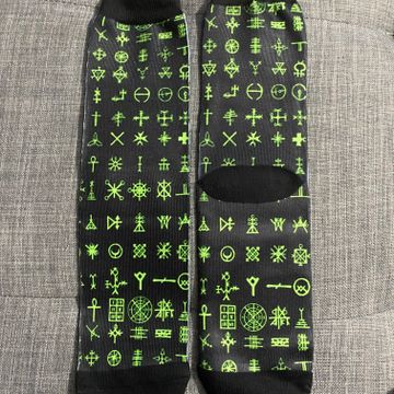 Aucune  - Casual socks (Black, Green)