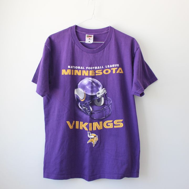 Minnesota Vikings Men's Long Sleeve T-Shirt NFL Team Apparel XL Purple