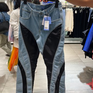 Mugler  - Straight fit jeans (Black, Blue)