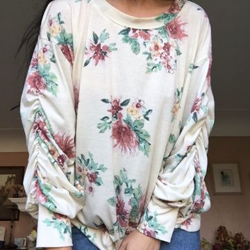 AndTheWhy - Blouses manches longues (Blanc, Vert, Rose)