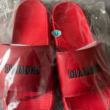 Diamond supply co. - Slippers & flip-flops (Black, Red)