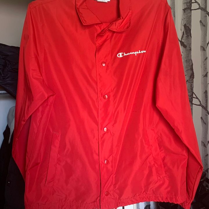 Champion coach clearance jacket red