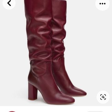 Zara - Knee length boots (Red)
