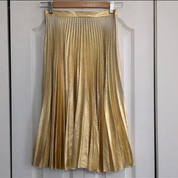 TopShop - Pleated skirts (Beige, Gold)