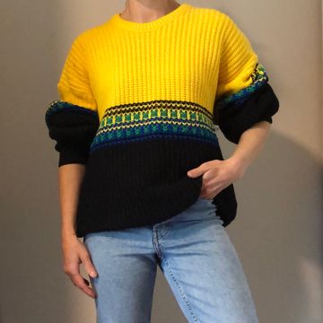 Sears - Knitted sweaters (Black, Yellow, Green)