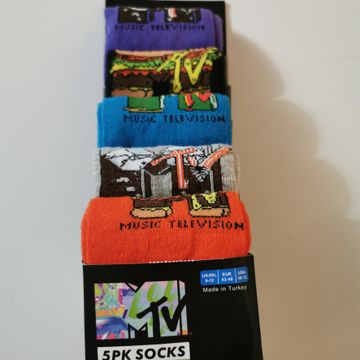 mtv - Casual socks (Black, Blue, Orange, Purple, Grey)