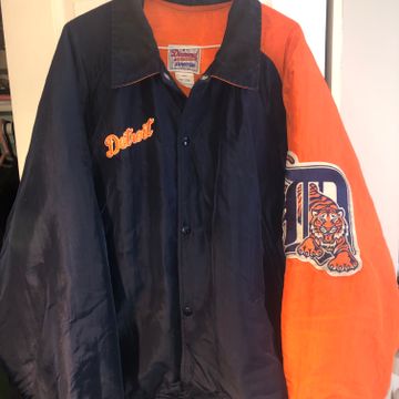 Satin Blue and Orange Denver Broncos Jacket - Jackets Masters