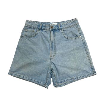 Zara - Shorts taille haute (Bleu)
