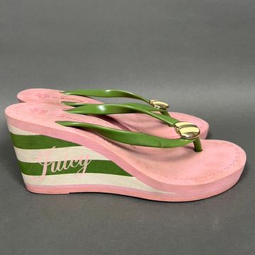 Juicy Couture - Heeled sandals (Green, Pink, Gold)