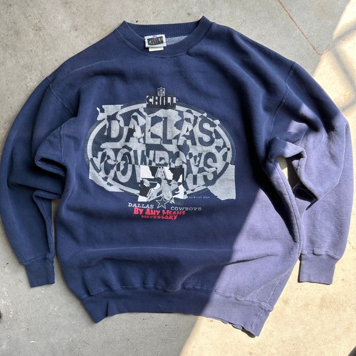 Vintage 90s Dallas Cowboys Crewneck Sweatshirt NFL YOUTH Size 