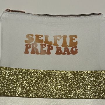 Non Branded  - Make-up bags (White, Gold)
