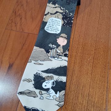 Snoopy - Cravates & pochettes (Blanc, Noir, Marron)