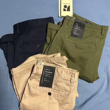 Frank And Oak - Shorts chino (Bleu, Vert, Beige)