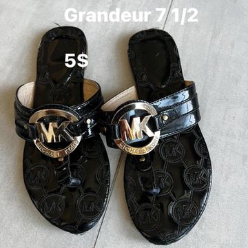 Mk  - Flat sandals (Black)