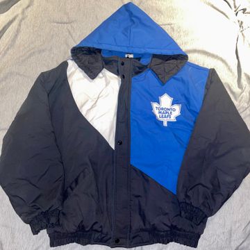 Vintage 90s Toronto Maple Leafs Windbreaker Coaches Jacket / -  Finland