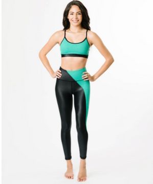 Zyia (bra+legging) - Joggers & Sweatpants (Black, Green)